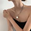 European & American Style Multi-Layer Coin Pendant Titanium Necklace - Fashionable Design for Women’s Clavicle or Sweater
