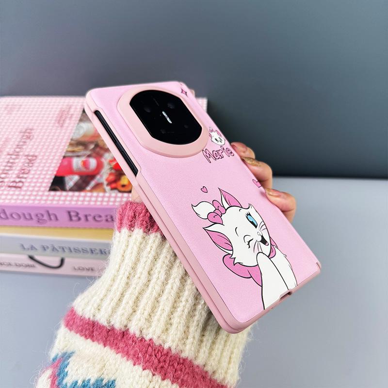 Applicable To Huawei MateX7 Mobile Phone Case Central Axis Magnetic Attraction MateX6 Skin Feeling Color X5 Shell Film Integrated Cartoon Leather Pat