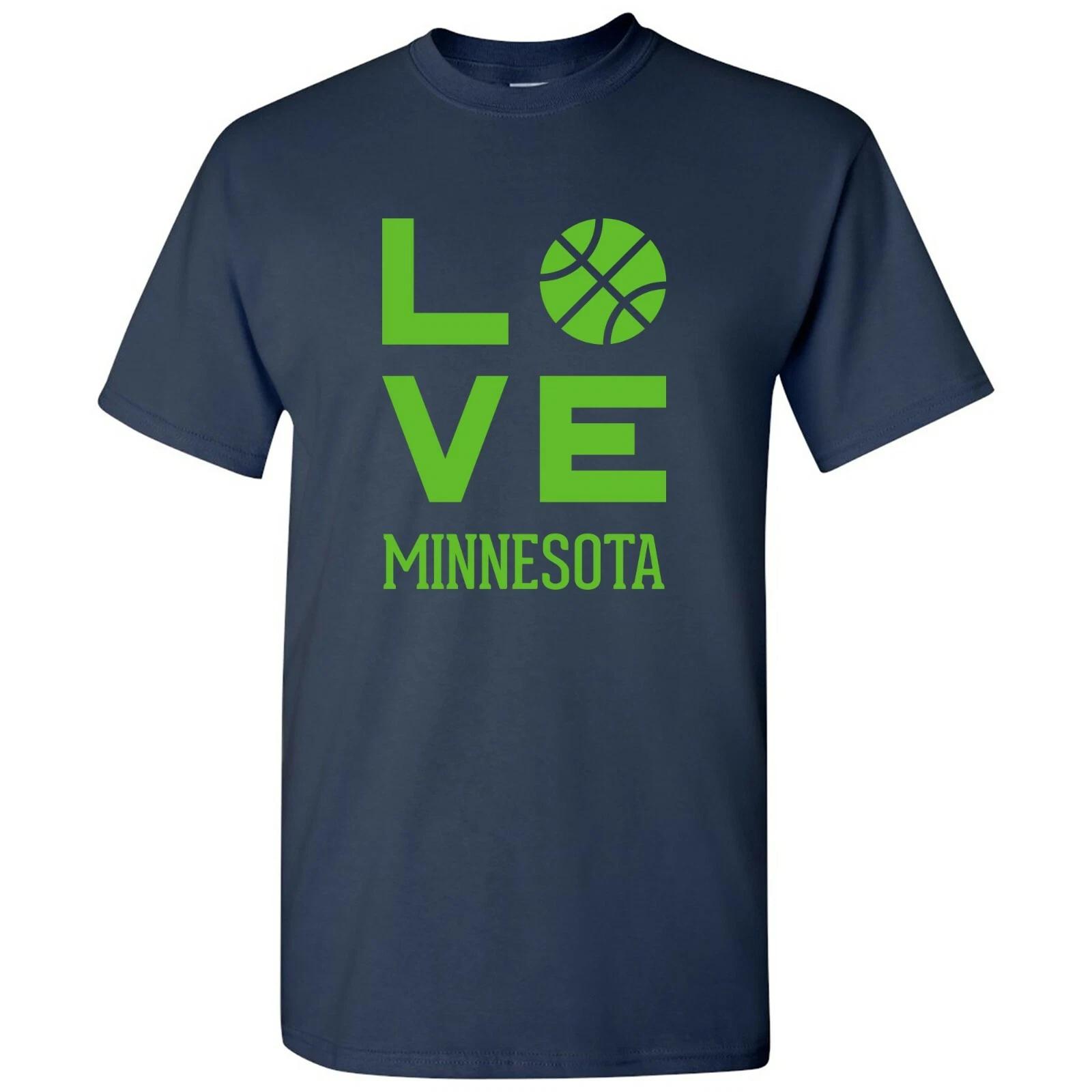 Minnesota Love Basketball - Sports Team Hometown City Pride T Shirt - Navy S