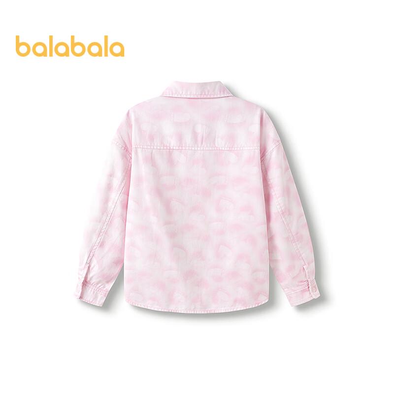 Balabala Girls  Cartoon Denim Shirt Jacket 170