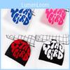 Fashion Letter Pattern Women Casual Warm Knitted Hat For Fall And Winter Streetwear Fans