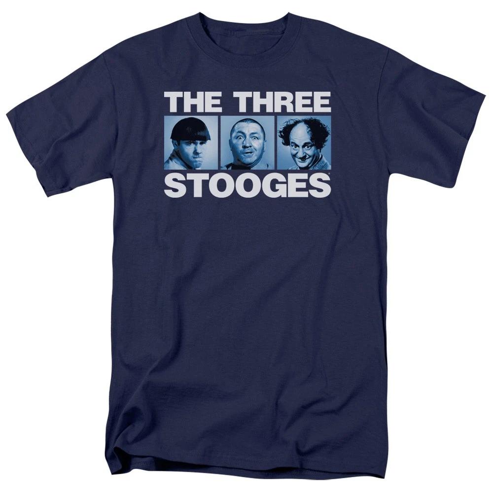 Three Stooges - Three Squares - Unisex Short Sleeve Children s T-shirt - Blue 160