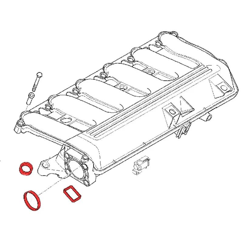 NEW 6 X 33mm Gasket Kits for Bmw N52 N54 N55 M57 Intake Manifold OE 11617800585 3.0L 325i 330i 335i 525i 530i X3 X5