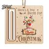 Christmas Tree Wood Cash Gift Money Holder Santa Reindeer Decorations Rustic Ornament Wooden Card Creative