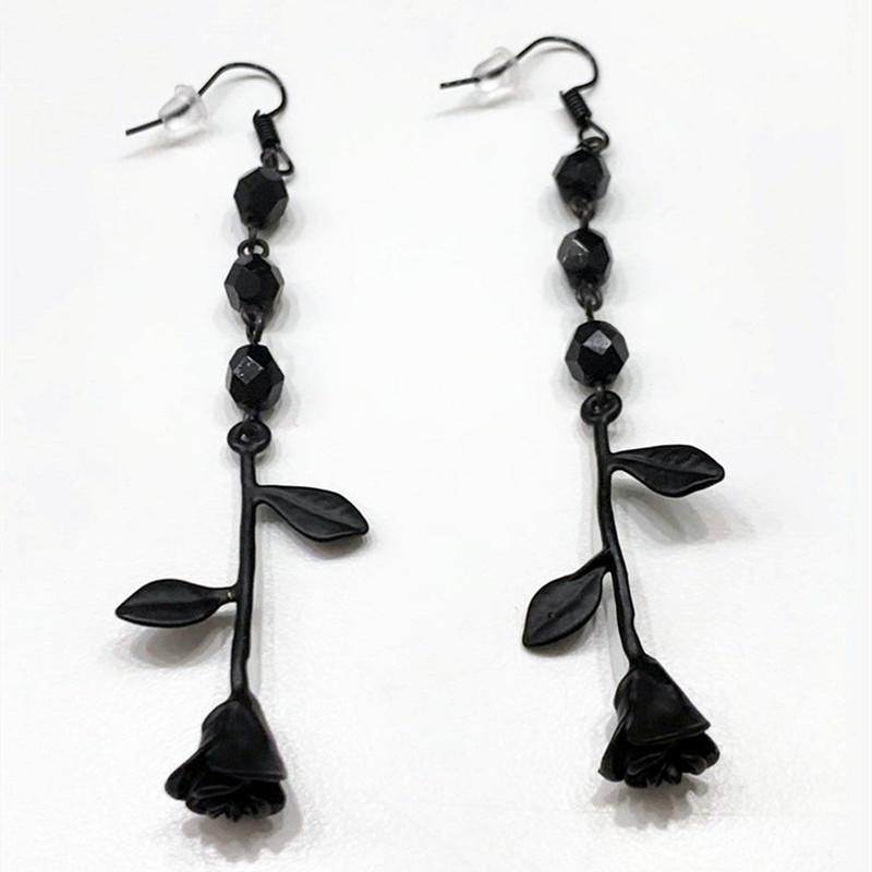 Fashion Rose Pendant Earrings With Plated Alloy For Women And Men