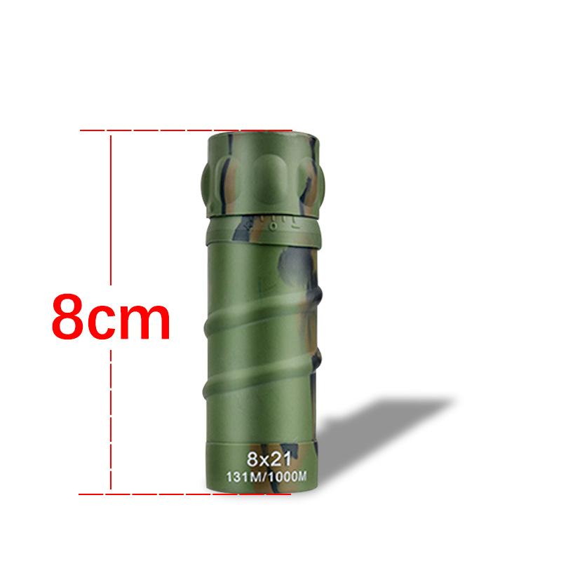 Přenosný monokulární dalekohled 8x21 mini, vysoké zvětšení, vyhlídkový dalekohled s vysokým rozlišením, univerzální pro výlety