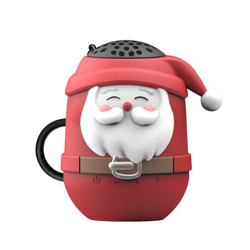 

Cute Santa Claus Bluetooth Speaker Wireless TWS Stereo Bluetooth Soundbar IP65 Waterproof MP3 Music Player Support TF Card FM червоний
