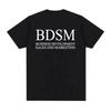 BDSM Développement Commercial Ventes et Marketing T-shirt Hommes Femmes Mode Harajuku T-shirt Homme Coton Haute Qualité T-shirt Décontracté