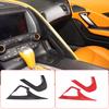 ABS Carbon Fiber For Chevrolet Corvette C7 2014-19 Car Center Control Handle Decorative Frame Cover Trim Sticker Car Accessories
