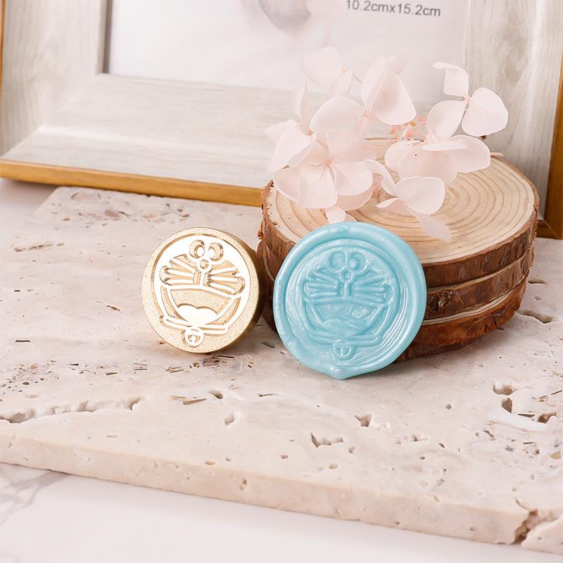 Custom Pure Copper 3D Embossed Fire Element Wax Seal Stamp