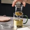 High Borosilicate Glass Tea Brewing Cup with Handle for Home or Office