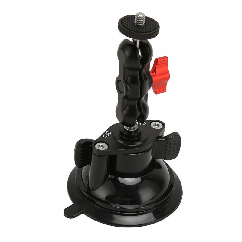 Universal Car Windshield Mount With Ball Head Tripod Adapter Action Camera Smartphone Gimbal
