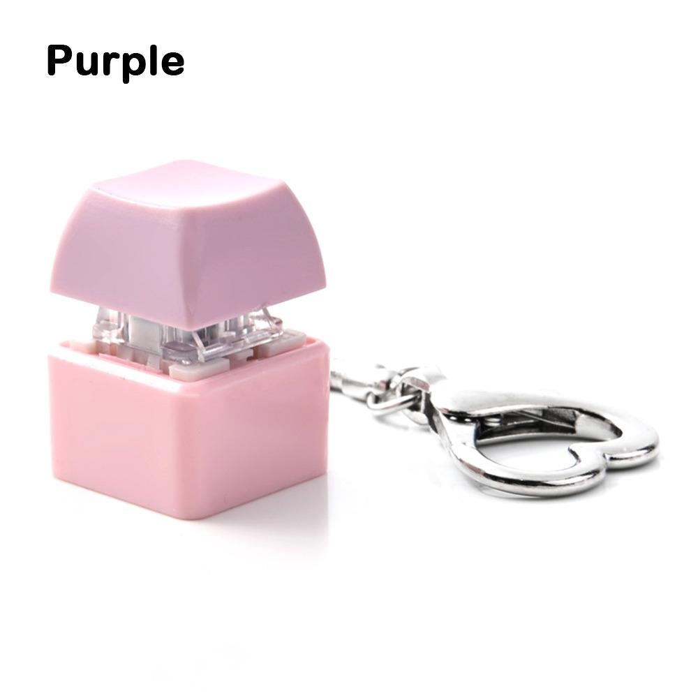 Entspannender DIY Tastatur Fidget Schlüsselanhänger Ohne Licht Tastenkappe Clicker Spielzeug Stressabbau Tasten Knopf Finger Tastaturkappen