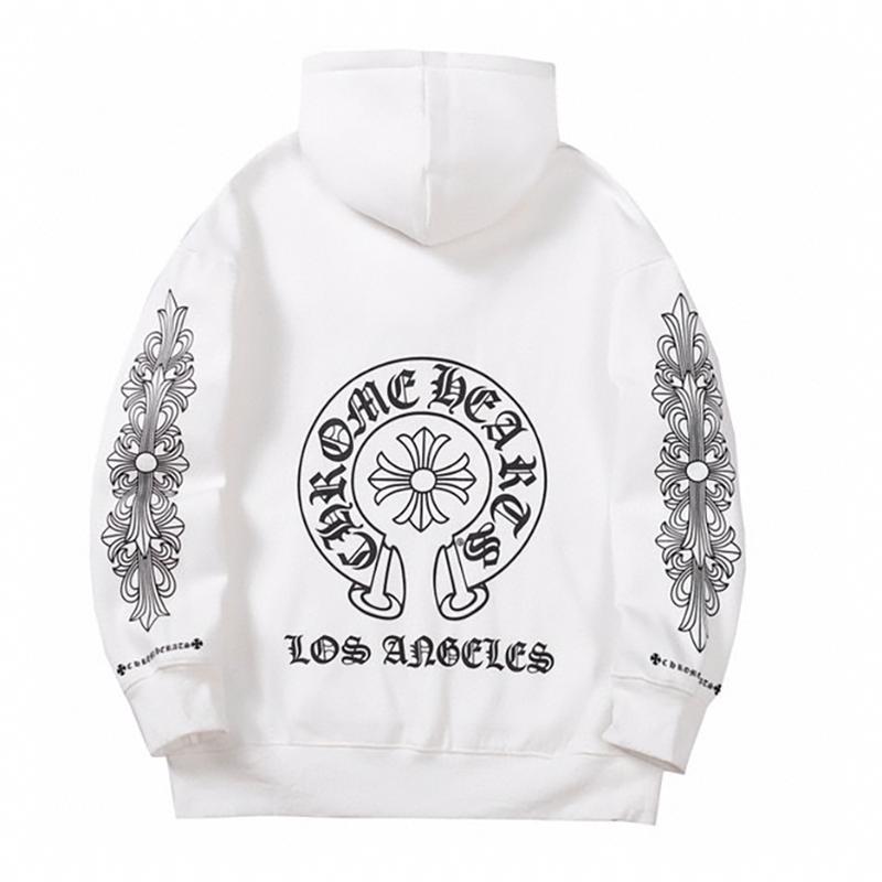 815 CHROME HEARTS 2025 Høst og Vinter Ny Pluss Størrelse Klassisk Stil Logo Hettegenser, Egnet for Par å Bruke