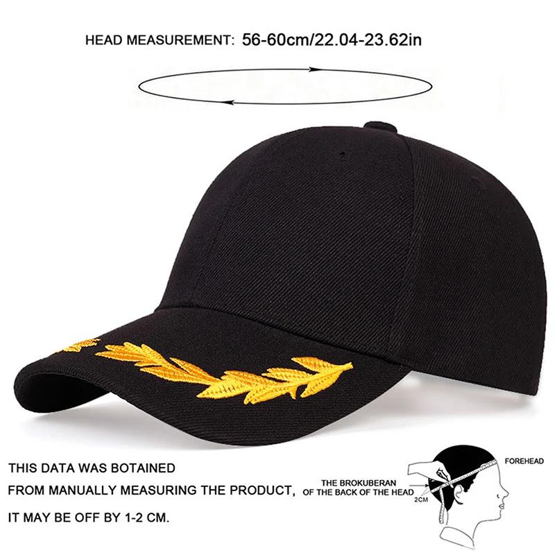 Cappellini da Baseball Unisex con Ricamo Spiga di Grano Primavera Autunno Outdoor Regolabili Cappelli Casual Cappello da Papà Cappello Parasole