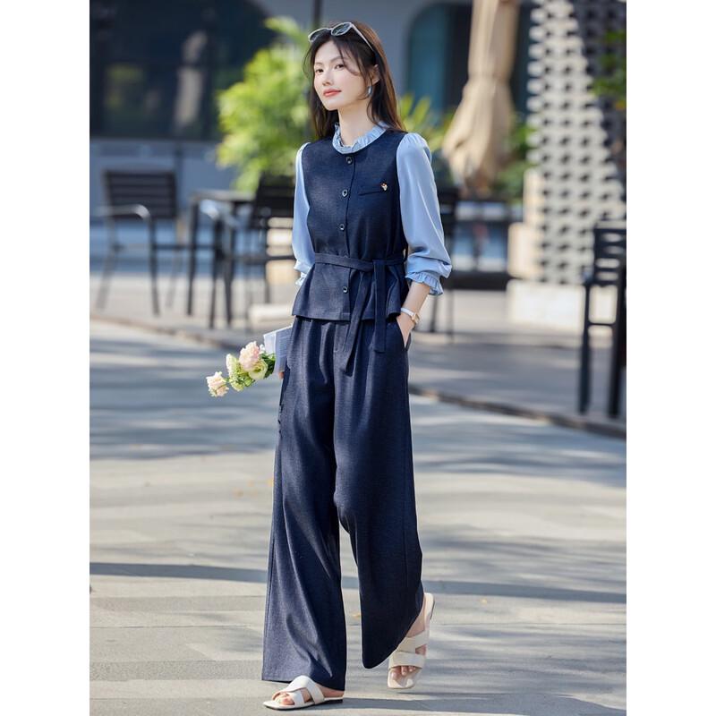 Women's Faux Two-Piece Commuter Set