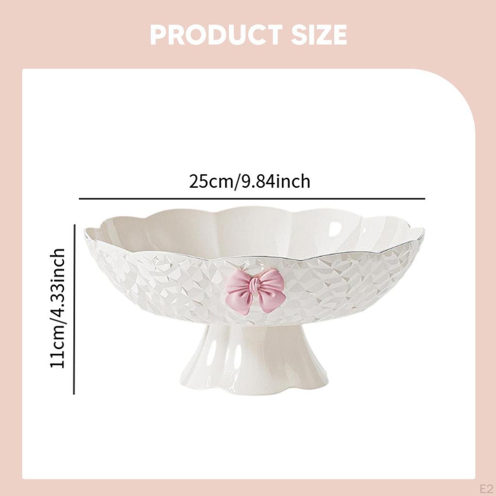 On A Pedestal for Fruit Presentation, Elegant Tray Snacks, Accessory, Practical Table Basket