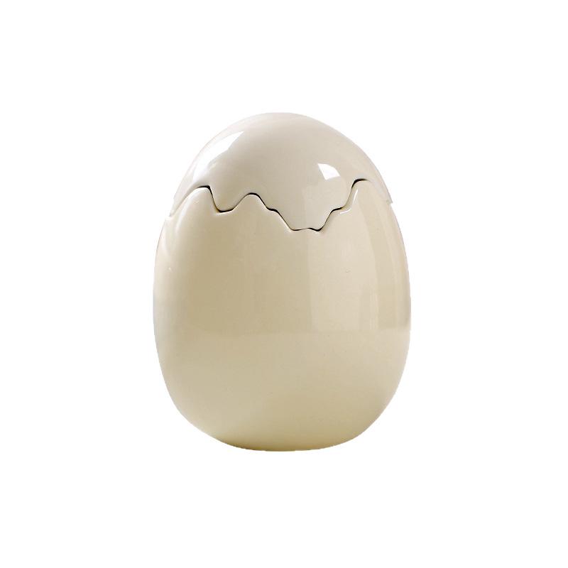 European Ceramic Egg-Shaped Scented Candle Holder: Birthday, Wedding Decoration, Creative Ornament