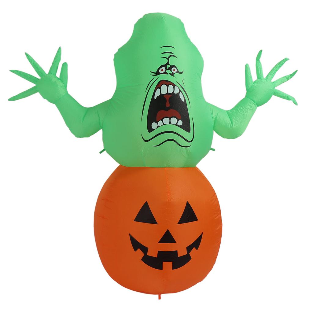Halloween Inflatable Green Monster with LED Light 5FT IP44 Waterproof Halloween Blow Up Pumpkin