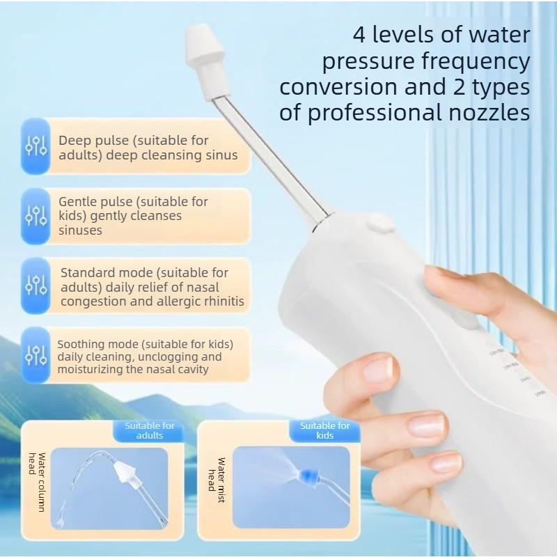 Cofoe XWYL-202A Electric Nasal Irrigator - 4 Modes Pulsed Nasal Cleaner for Adults & Kids