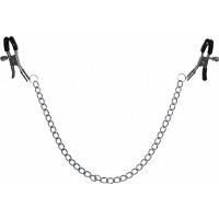 Pinces à Seins - Noname - Acier - Puissance réglable - Chaîne métal - Couleur gris