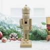25,5 cm Casse-Noisettes de Noël Roi Soldat Bois Casse-Noisettes Inachevés Figurine Artisanat Peinture Marionnette Non Peinte Ornement