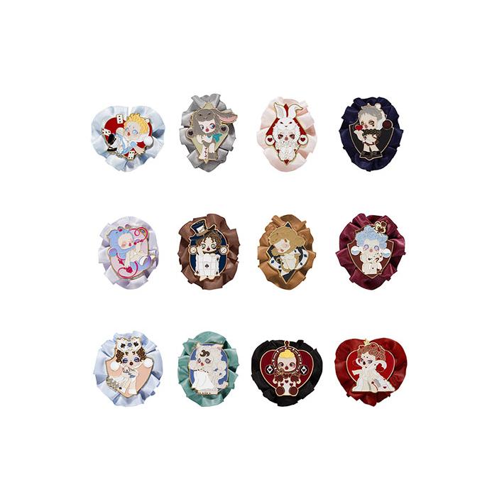 POP MART SKULLPANDA Daily Wonderland Collection Badge Blind Box Products, Single Mystery Box