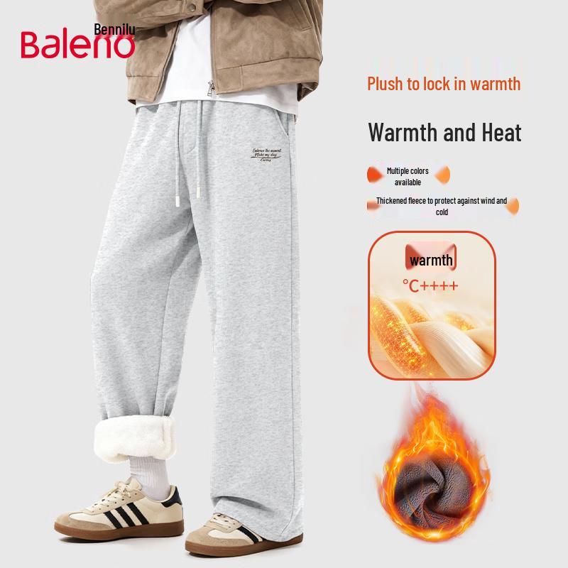 

Baleno Men s Winter Thermal Fleece Wide-Leg Pants 4XL