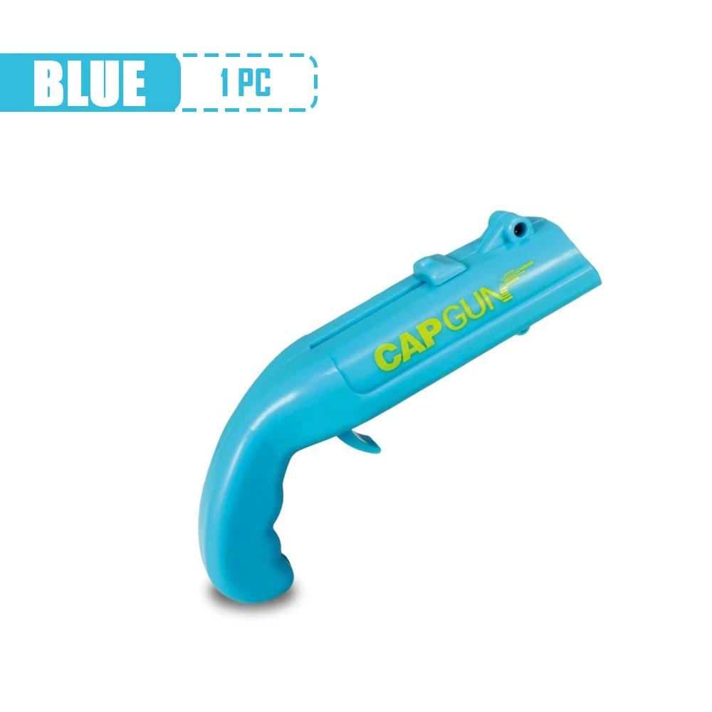 

Portable Cap Gun Creative Flying Cap Launcher Beer Opener Bar Tools Beverage Opener Shaped Cap Opener Red Grey синий