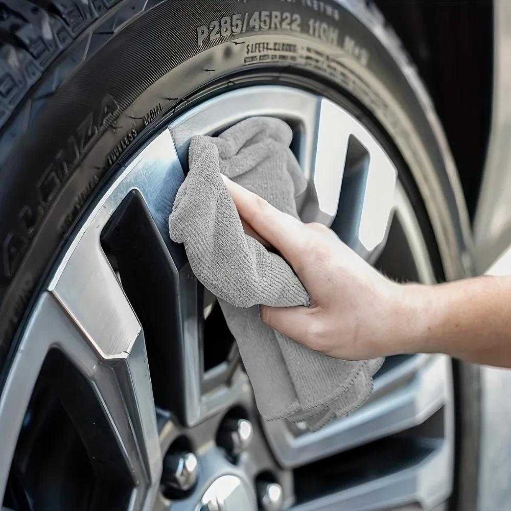 5pcs 25*25cm Car Wash Microfiber Towel Cleaning Drying Cloth Drying Towel Car Care Detailing Car Wash Towel Supplies