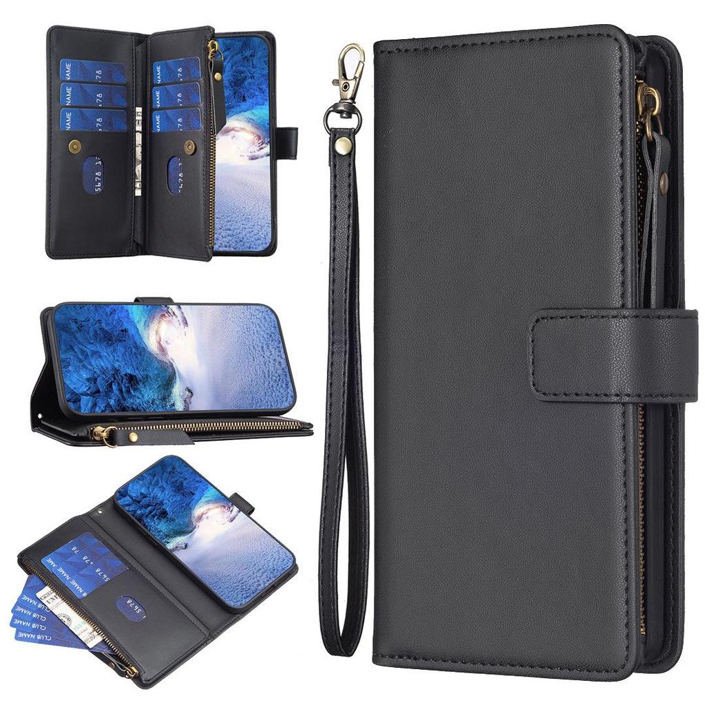 OPPO A98 5G/F23/A1 Zippered Leather Case, Cross-Border Exclusive, Anti-Drop Design