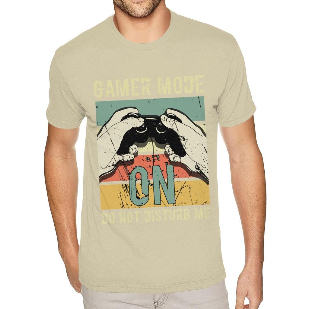 Best Gamer Mode On Do Not Disturb Me Shirt Men 6XL Short Sleeves 100 Cotton Black O Neck TShirts