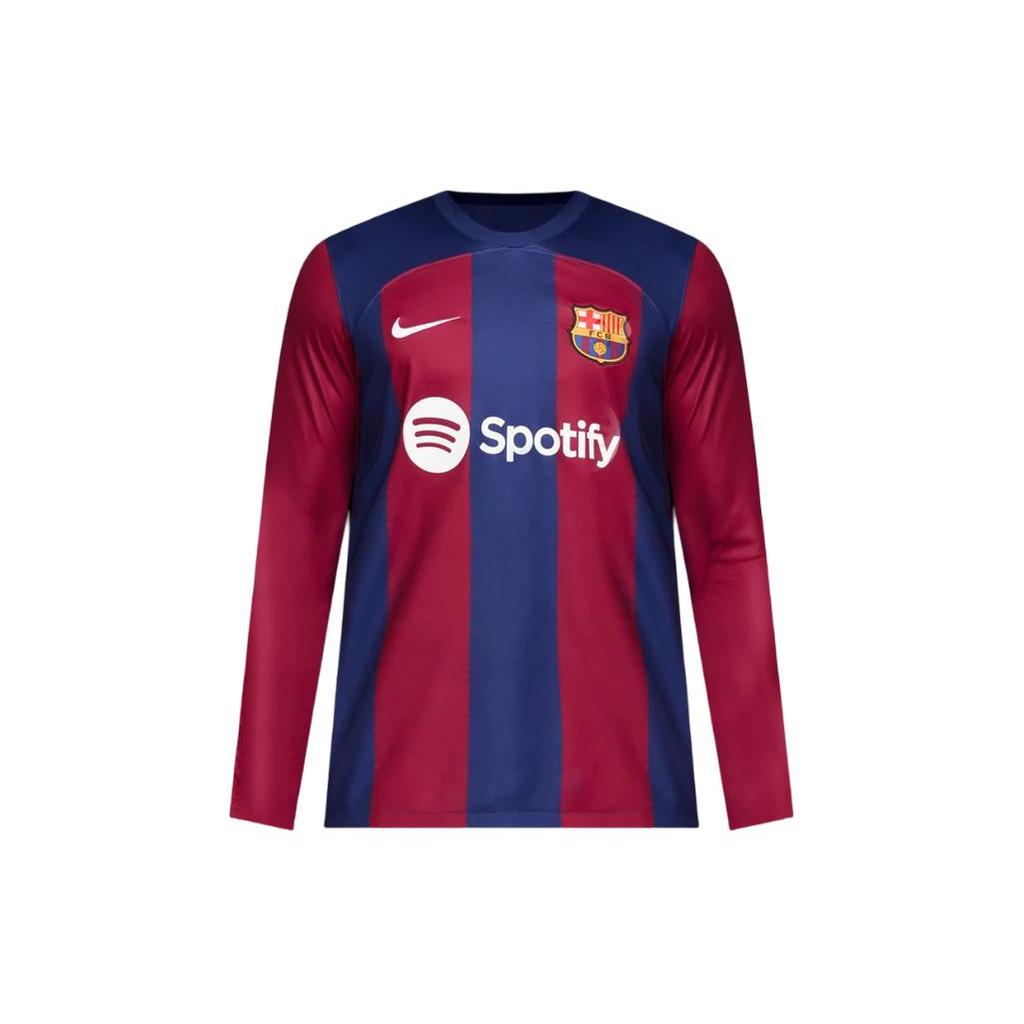 New Nike FC Barcelona 2023/24 Stadium Home Soccer Jersey Men's Dark Royal Blue/Noble Red/White DX2636-456
