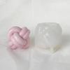 3D Knotted Wool Ball Candle Silicone Mold, Handcrafted Gypsum Handicraft Resin Cement Mold, Home Decoration Art Piece