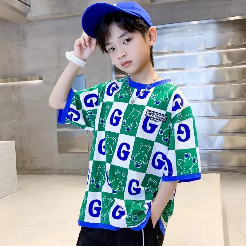 Jungen 2023 Sommer Freizeit Kurzarm T-Shirts - Stilvolle Streetwear für Kinder