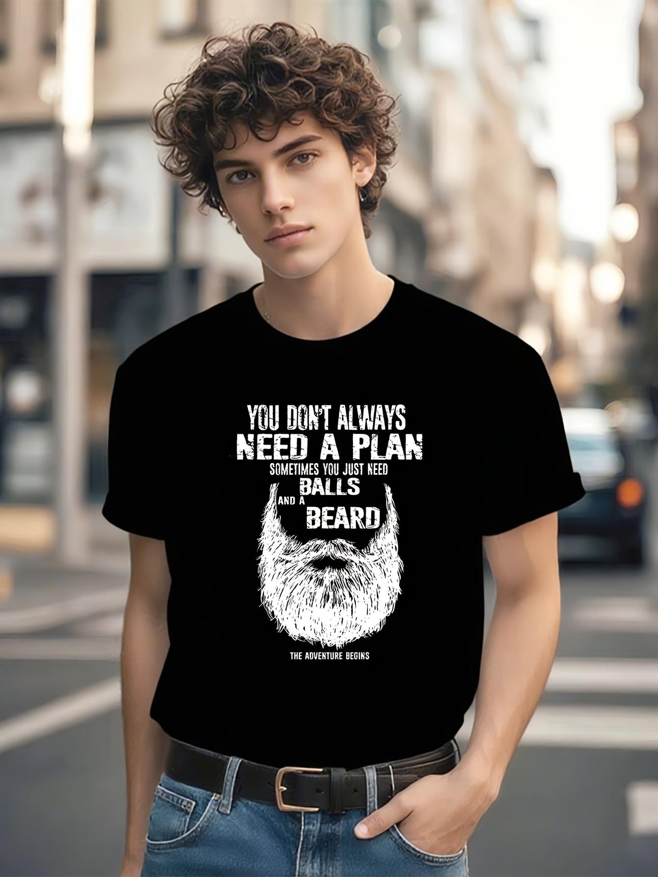 Funny Tshirt Funny Balls Beard Graphic Tshirt - 100% Cott... S