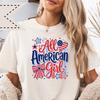 Comfort Colors® All American Girl Top, Patriotic 4th of July Summer Tee, American Girl Dream Graphic Tee, Independence Shirt