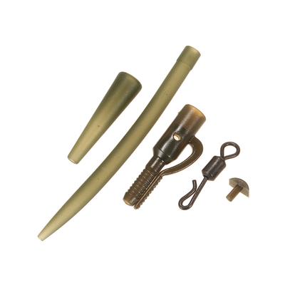 100 Stück Terminal Karpfenangeltackle Sicherheitsclips mit Stiften Gummi-Endstücke Anti-Tangle-Schlauch Schnellwechsel