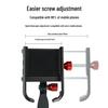 Aluminum Alloy 360° Rotating Shock-Absorbing Phone Holder for Road and Mountain Bikes