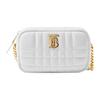 Adjustable Shoulder Strap Zipper Closure Lambskin Camera Bag Mini Women Shoulder Bag White 80704991