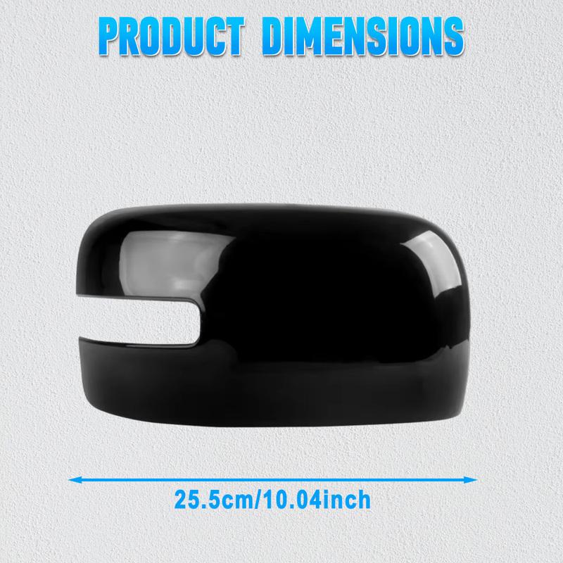 For Jeep Renegade 2016 2017 2018    Glossy Black Rearview Mirror Cover Side Door Mirror Caps 5VZ08TZZAA 5XA12TZZAA