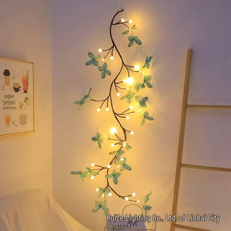 LED Rattan Branch Lamp – Bendable Indoor Night Light