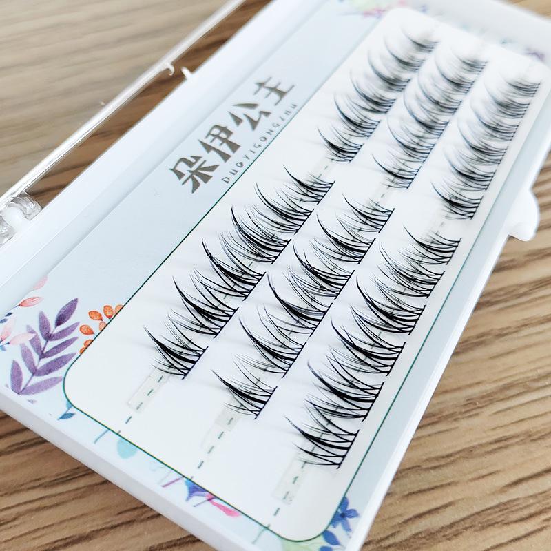 Sunflower Feather Fan Self-Grafting False Eyelash Kit - Fine Stem Fishtail Design