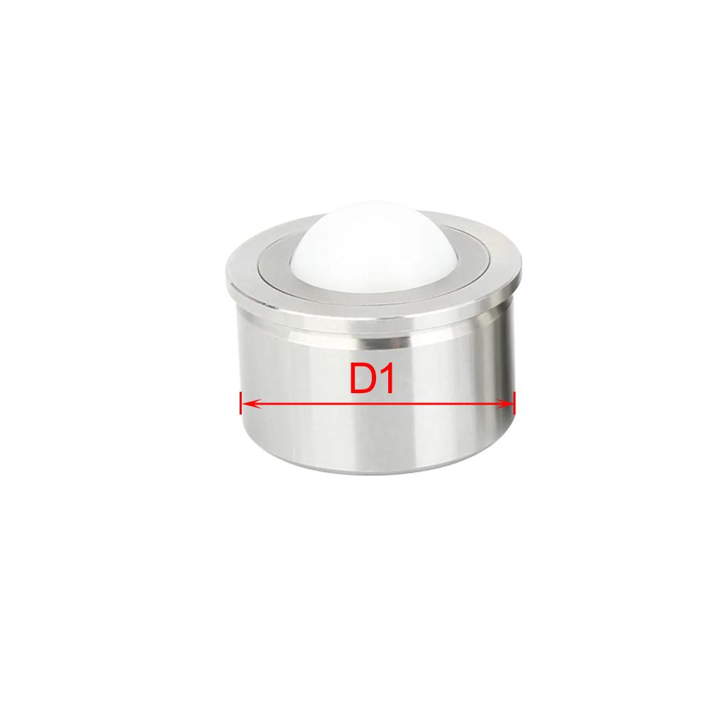 Dia 7.5/9/11/15/18/24/30mm Round Eye Wheel Ball Roller Eye Wheel Bearing Transfer Caster Light/Heavy-duty Universal Roller Wheel Ball