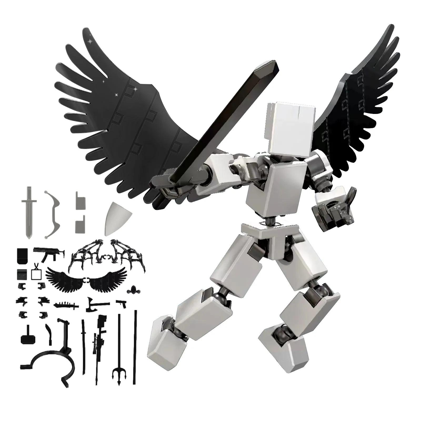 

Titan13 Action Figure Multi Jointed Movable Nova Titan Lucky 13 Action Figure Poseable DIY Assembly Desk Ornament Dummy Gifts белый