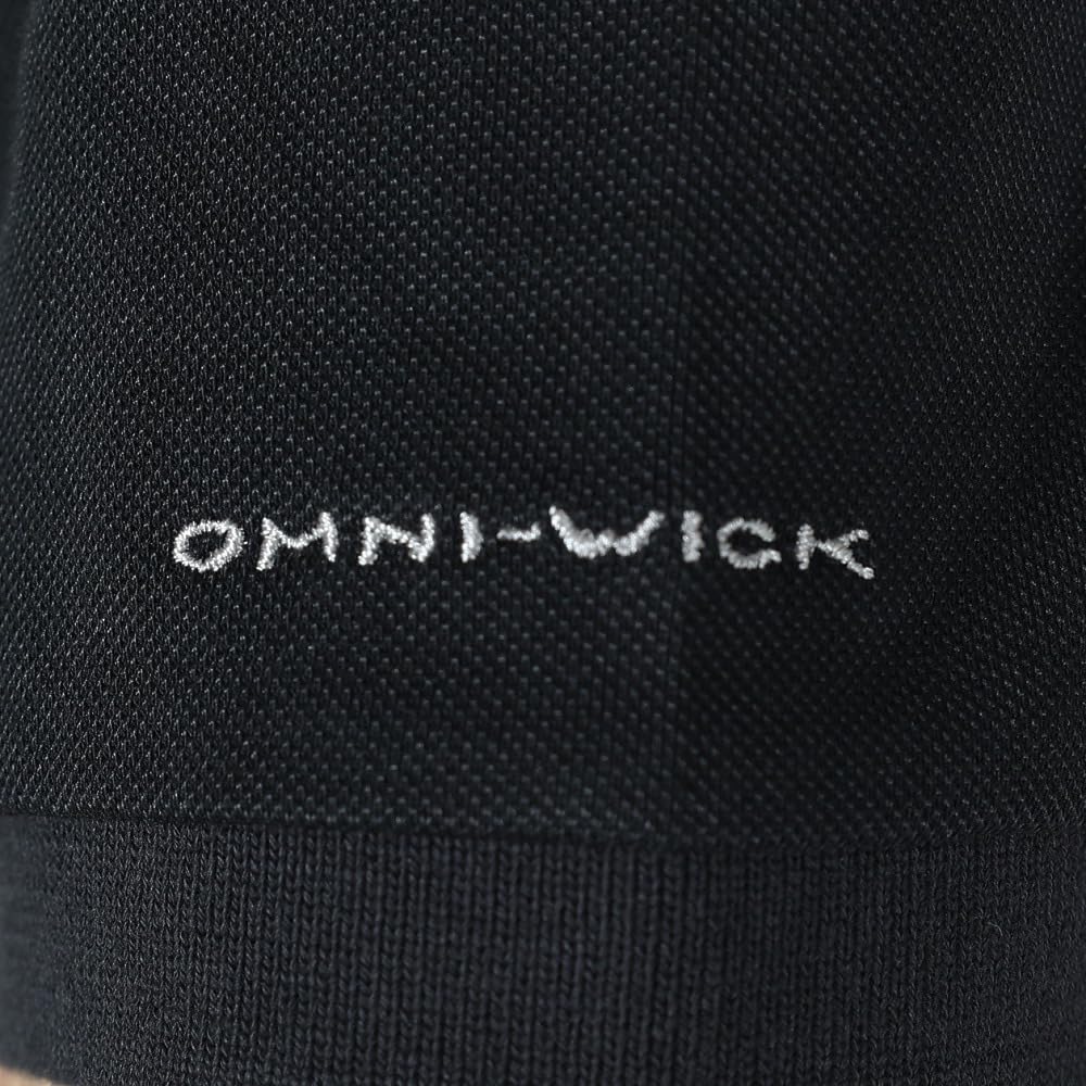 Columbia Cove Dome Butte Solid Piqué Polo AE0412, Men's Medium, Black