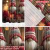 2D flat printing 2pcs High-Quality Christmas Curtains Christmas Cozy Gnomes Digital Printed Polyester Drapes Spring Perfect for