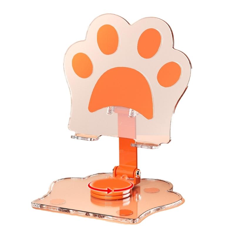 Strong Clear Phone Holder with Not  Slip  Pad Acrylic Desktop Mobile Phone Stand for Tablets Up To 12.9 Inches