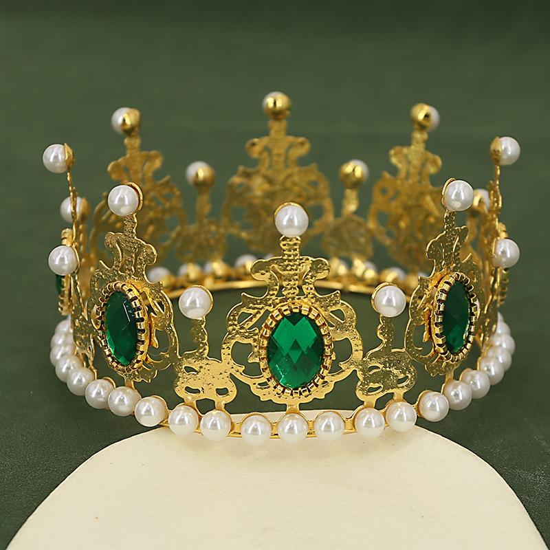 Свадебная корона головной убор цветной кристалл королева украшение на день рождения торт — фото 3