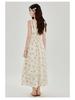 Women's Summer Pink Mori Style Sleeveless Long Camisole Dress - Fairy Beach Vacation